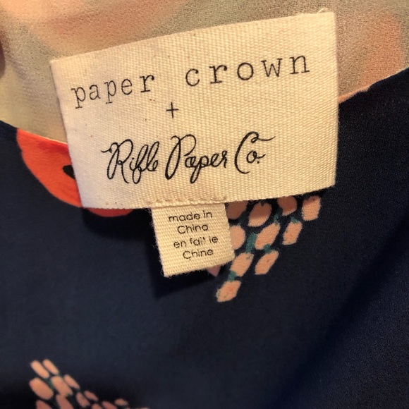 SOLD Paper Crown & Rifle Paper Posey Dress - Picture 3 of 6